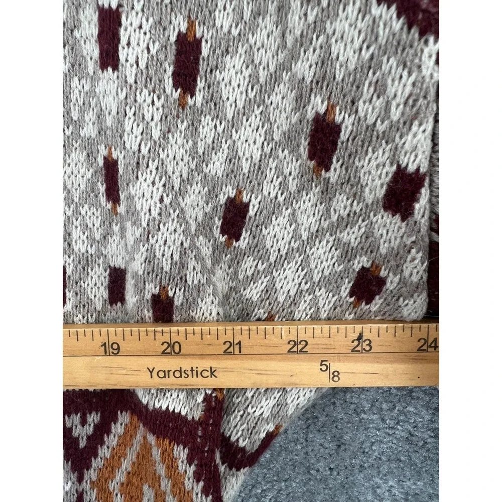 Maxsport Women's Fringe Belted Knit Cardigan Sweater Boho Aztec Print Size‎ S